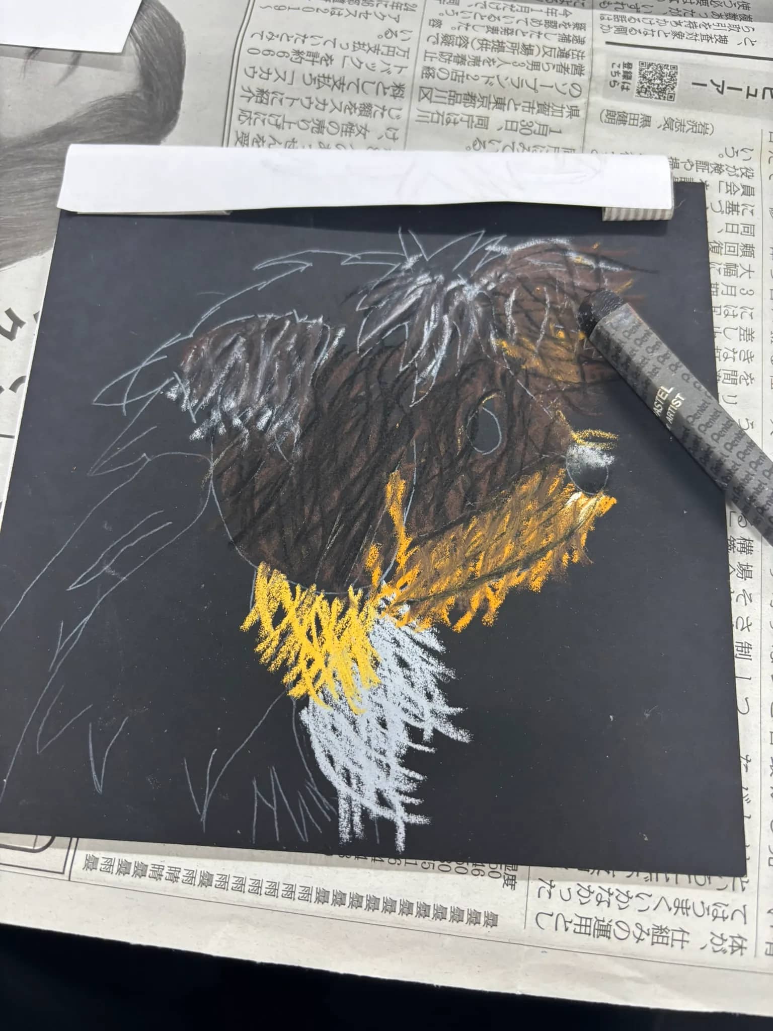 パルムちゃんのチョークアートに挑戦!犬の似顔絵の描き方と工程を紹介 のサムネイル画像
